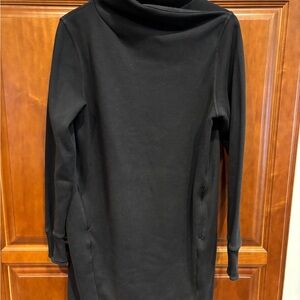 Athleta black sweatshirt dress